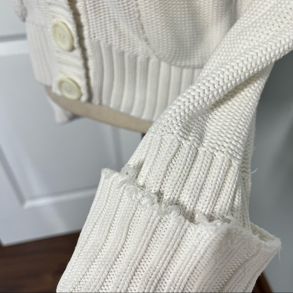 Akris Punto White Cotton Jacket Cardigan size 10 - Picture 11 of 14